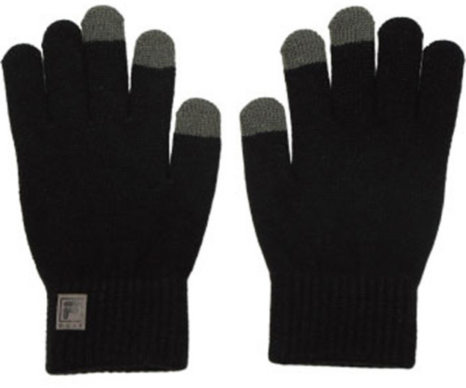휠라골프 니트장갑, 블랙, 1개
