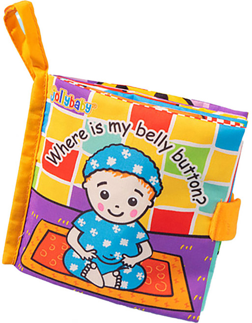 jollybaby 躲貓貓系列 布書, Jolybaby, 4 我的肚臍在哪裡？我寶寶的肚臍在哪裡？, 我們寶寶的肚臍在哪裡