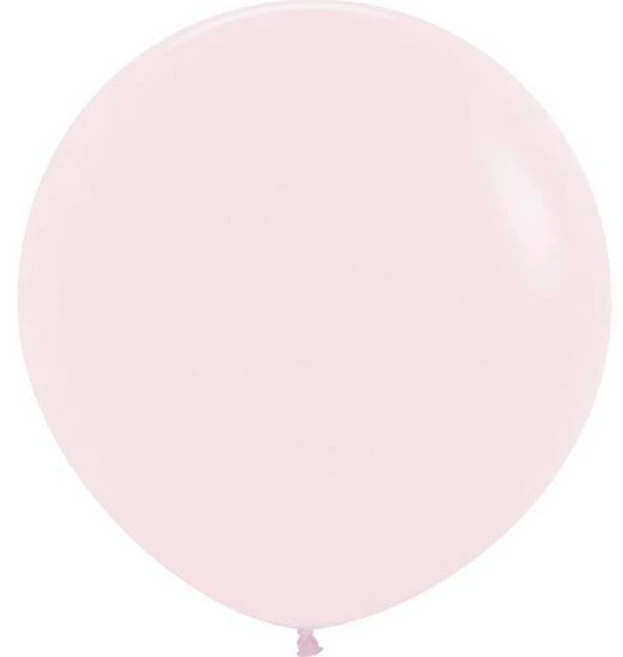 셈퍼텍스 대형풍선 60cm, 파스텔메이트 핑크, 3개 - 쿠팡