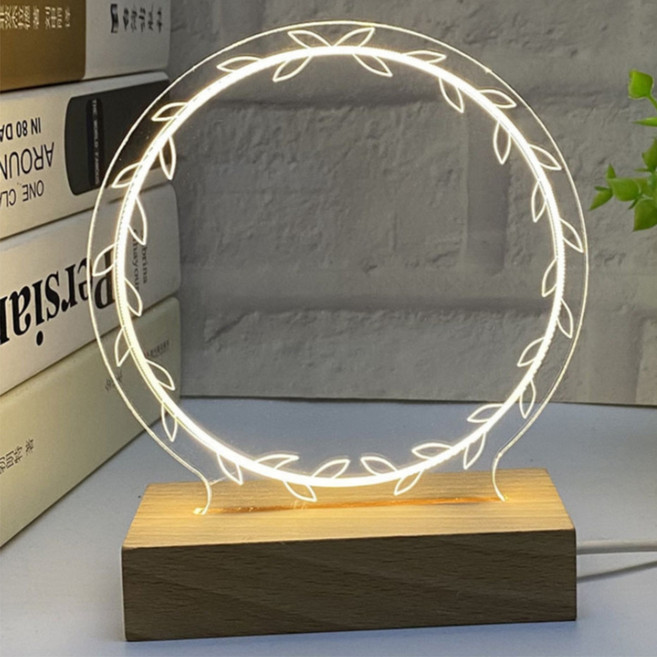 앞날앤 네온사인 글씨쓰는 조명 아크릴 메모판 무드등 AP-001, 월계수