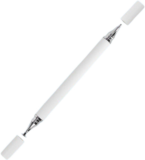 다연경 핸드폰 태블릿PC 정전식 터치펜 겸용 볼펜, 화이트(JR112), 1개