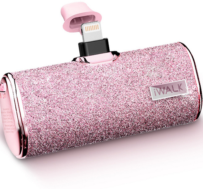 아이워크 시크릿 미니 보조배터리, 핑크, DBS4500LP(8핀용)