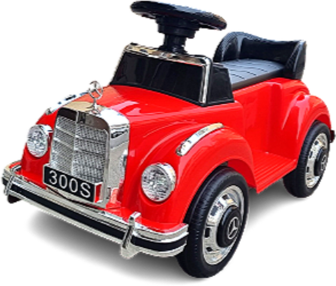 주비에라 유아용 벤츠 미니 클래식 전동 붕붕카 300S, 레드, 1개