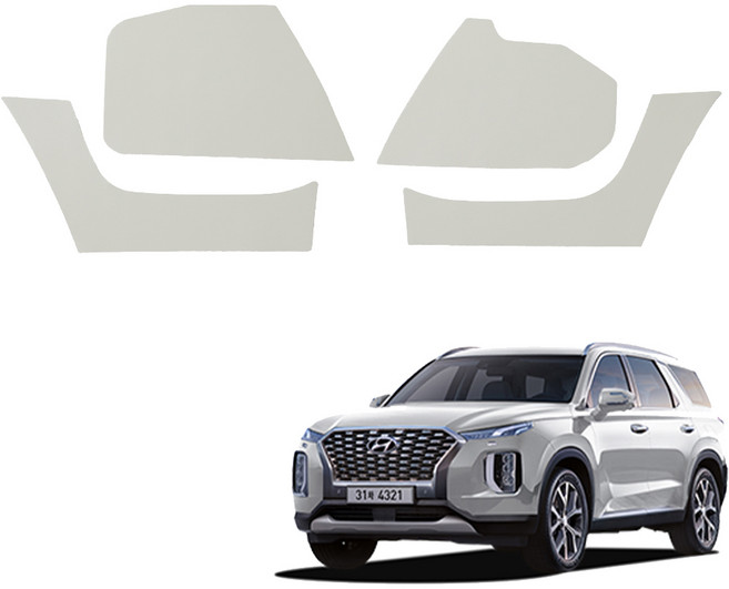 메이튼 스크래치 순정 가죽 기어사이드 커버 LED 무, 웜그레이, 현대 팰리세이드