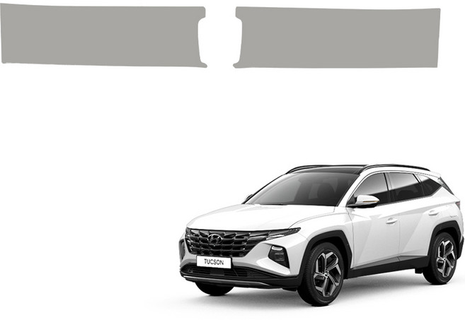 메이튼 스크래치 가죽 트렁크스텝 커버 SC, 현대 투싼 NX4 가솔린/디젤, 그레이