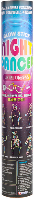 바니랜드 나이트 야광댄스 스틱, 혼합색상, 1개