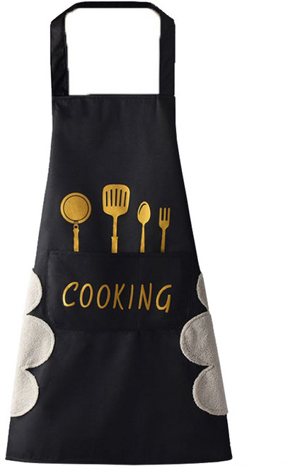 세이프탑 귀여운 앞치마, 블랙, 1개