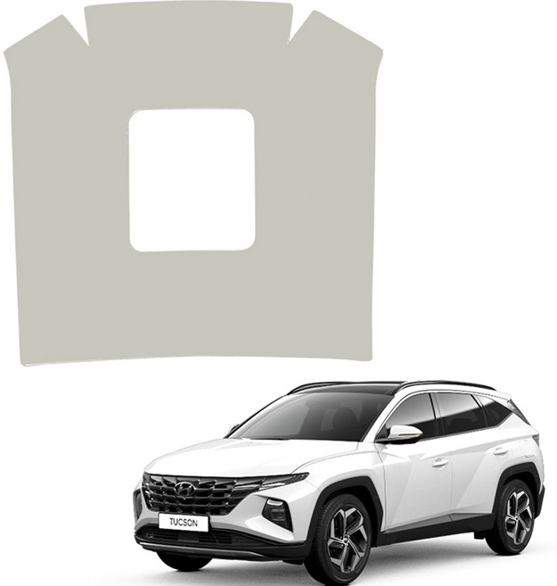 메이튼 스크래치 순정 컬러 가죽 2열 콘솔 뒷면 커버 USB무 SC, 현대 투싼 NX4, 웜그레이