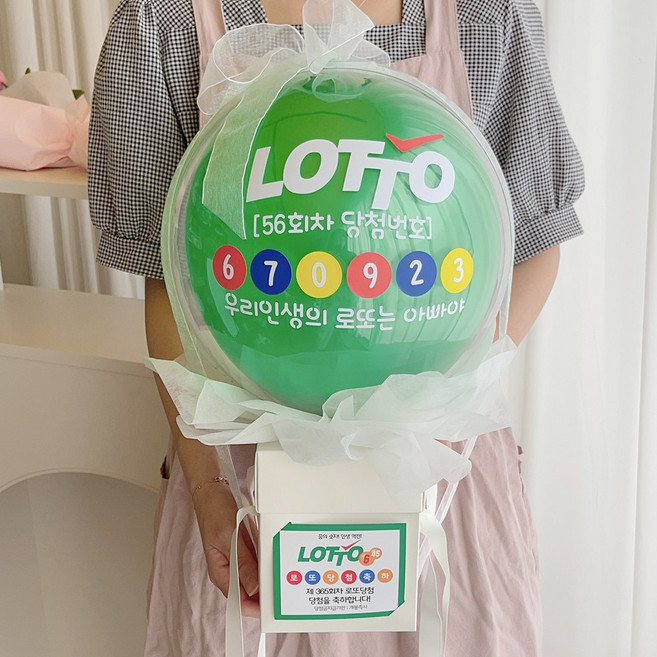 러블리팜 DIY매직 로또 팝핀 벌룬, 혼합색상, 1개