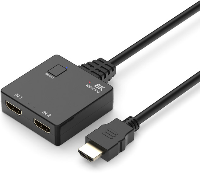 넥스트유 8K 2대1 HDMI선택기 셀렉터, 1개