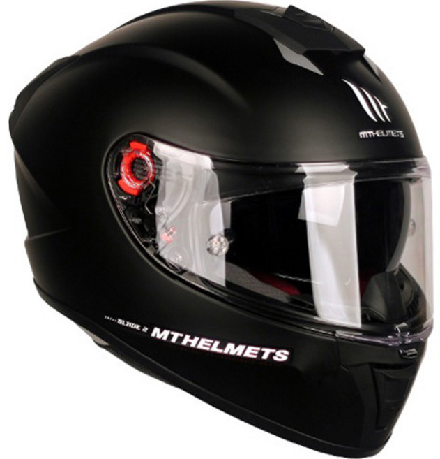 엠티헬멧 블레이드 2 SV 풀페이스 오토바이 헬멧 + 핀락 필름 세트, MATT BLACK(헬멧)