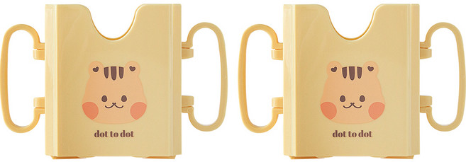 돗투돗 국내 제조 아가드 유아용 손잡이 컵홀더, 돗람이, 2개