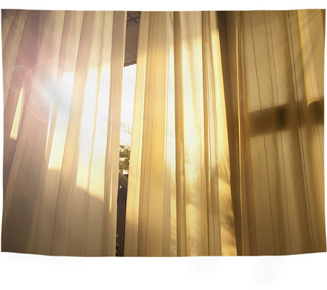 알로데 창문 밖 나만의 풍경 벽 장식 태피스트리 플란넬, NO 17