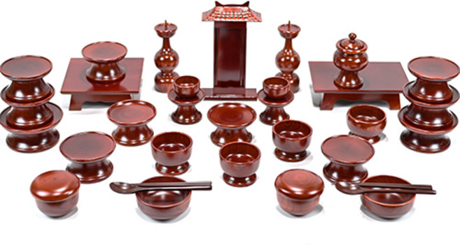 남원목기 문화재 물푸레 제기 35p, 1세트, 15종(35p)