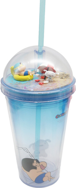 짱구 오리튜브 텀블러, 혼합색상, 475ml, 1개