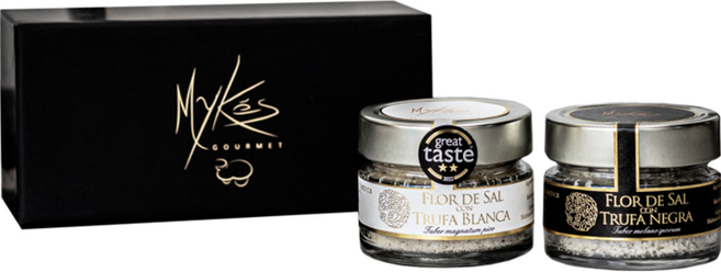 마이크고메 화이트트러플 소금100g + 블랙트러플 소금 100g 선물 세트, 200g, 1세트