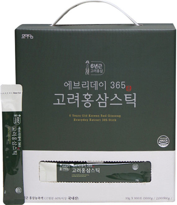 묘미담 에브리데이 365 고려 홍삼 스틱 100p, 1kg, 1개