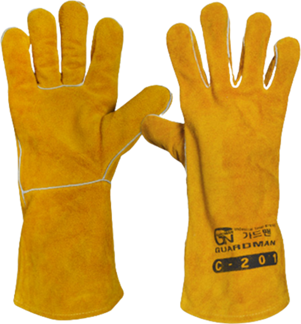 가드맨 가죽 용접장갑 양손 세트, C-201, 1개