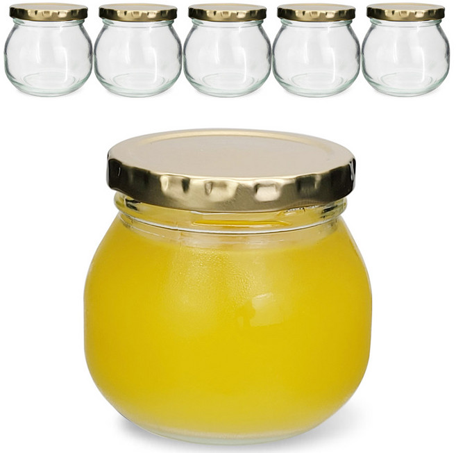 미르코리아 골드캡 유리병 잼잼 300, 300ml, 6개