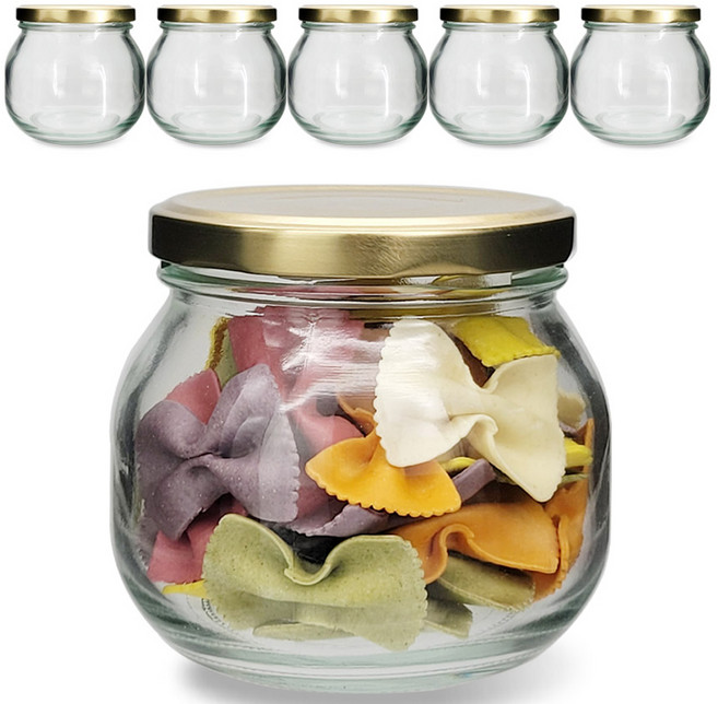 미르코리아 골드캡 유리병 잼잼 450, 450ml, 6개