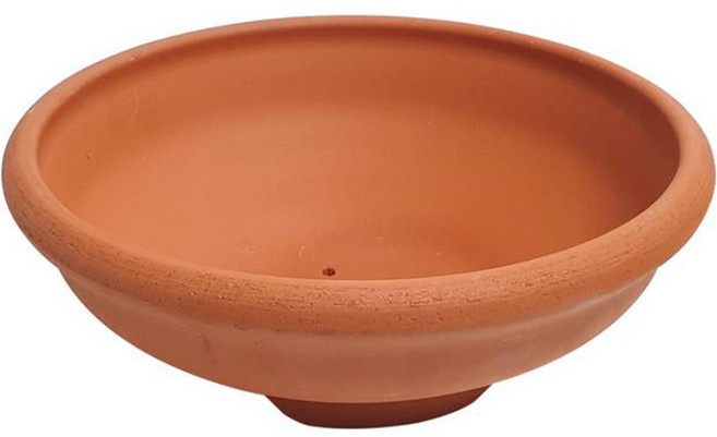 나라아트 옹기 황토야생화 분재화분, 황토색, 1개