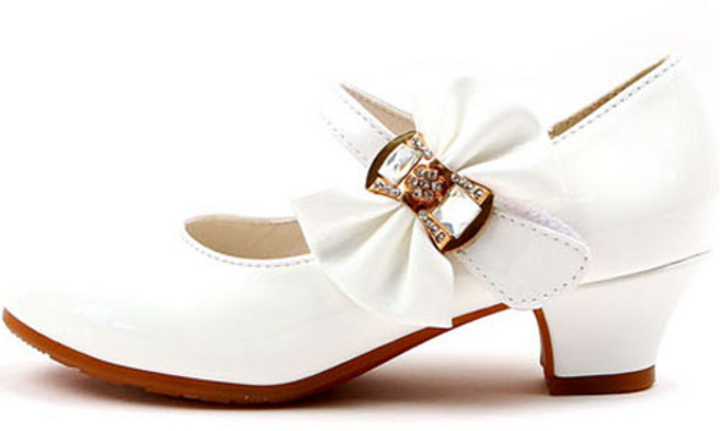 루루슈 여아용 클래식 리본 굽구두 BA100