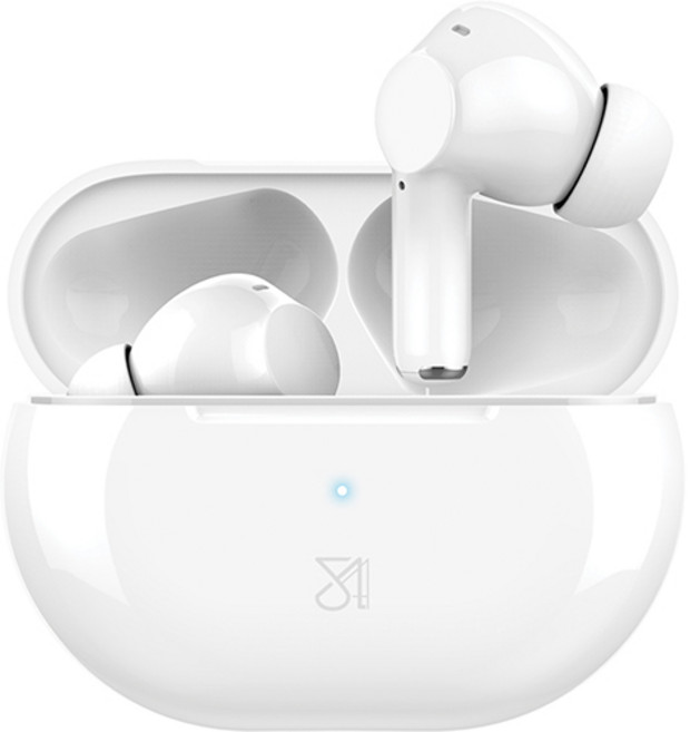 스마텍 블루투스 스테레오 무선 이어셋, 화이트, STBT-TW3000