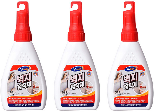 Vtech 벽지 접착제 3p, 혼합색상