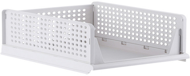 존글로벌 슬라이딩 컬러 리빙박스, 화이트, 1개