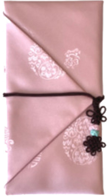 르미에 고급양단 실크 예단 용돈 봉투, 핑크, 1개