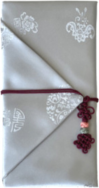 르미에 고급양단 실크 예단 용돈 봉투, 스카이그레이, 1개