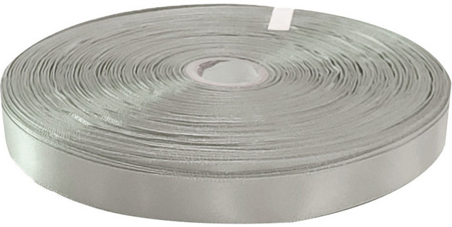 아이엔피 고밀도 공단리본 15mm, A107 회색, 90m, 1개