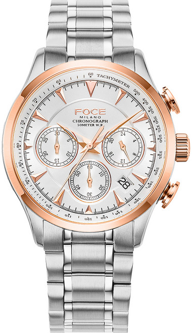 포체밀라노 남성용 크로노그래프 메탈시계 43mm FM7556M