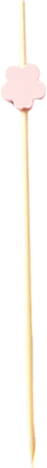 대나무 핑크꽃픽 꼬치, 100개입, 1개 - 쿠팡