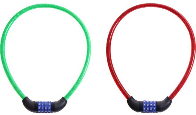 아가플러스 자전거 4단 다이얼 번호키, 랜덤발송, 2개