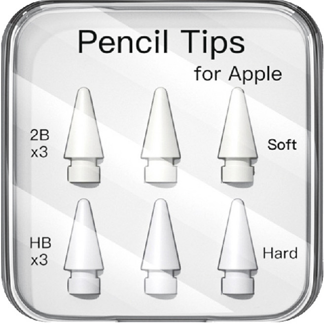 LuA lovel Apple Pencil 筆尖 半永久金屬自動鉛筆替換用, A套組, 1個