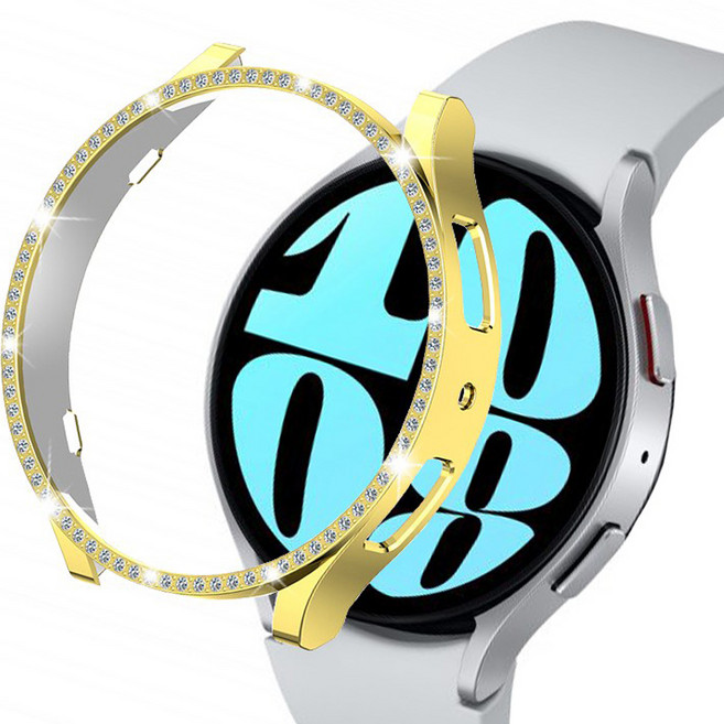 루아러블 갤럭시워치 보호 큐빅 케이스, 골드, 1개