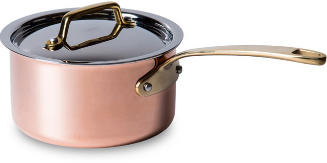 쿡에버 프리미엄 코퍼 편수 냄비, 16cm, 혼합색상, 1개