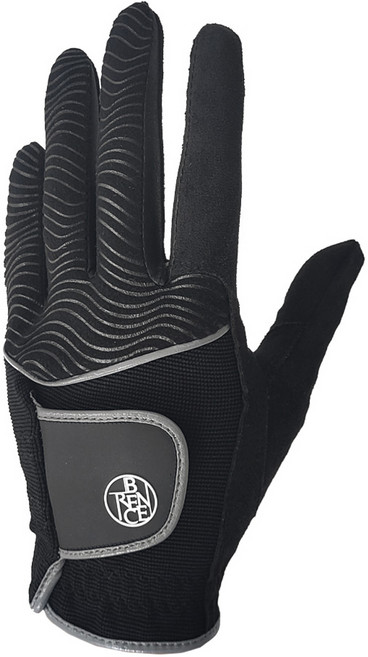 브렌스 남성용 레인그립 우천 골프장갑 왼손용, 블랙, 1개