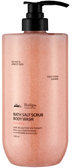 바스파 대용량 스크럽 바디워시 로지향, 1L, 1개 - 쿠팡