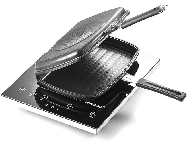 마미스타 인덕션 생선구이에 좋은 양면팬, 31cm, 1개