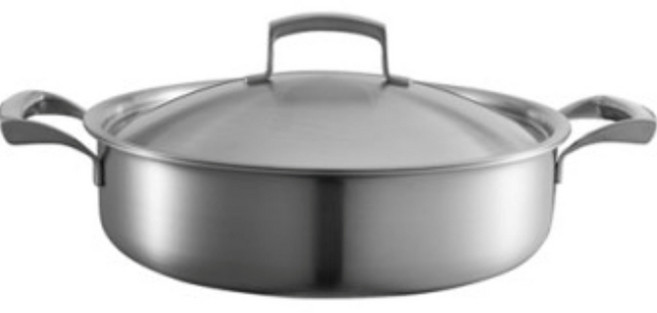 소댕 인덕션 파밀레 통3중 스텐 전골냄비, 24cm, 실버, 1개