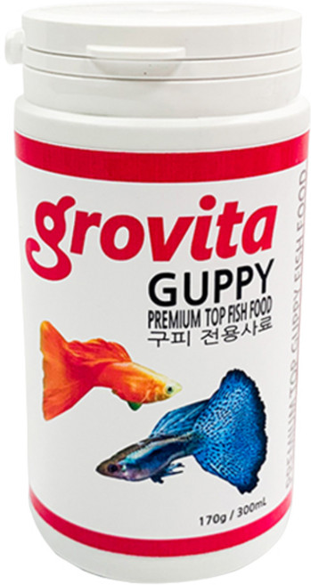 그로비타 구피 열대어 사료, 170g, 1개
