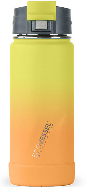 에코베슬 퍽 16 스텐 원터치뚜껑 보온 보냉 텀블러, 썸머썬, 473ml, 1개