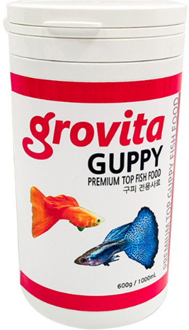 그로비타 구피 전용 사료 600g, 1개