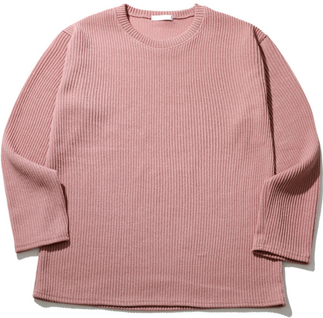 해리슨 남성용 중골지 라운드 니트 긴팔 티셔츠 LWD1140