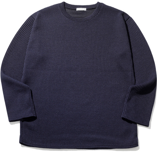 해리슨 남성용 중골지 라운드 니트 긴팔 티셔츠 LWD1140