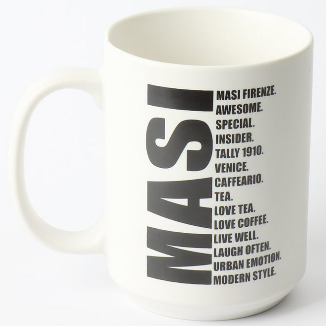마시 도자기 티 커피머그 500ml, 화이트, 1개