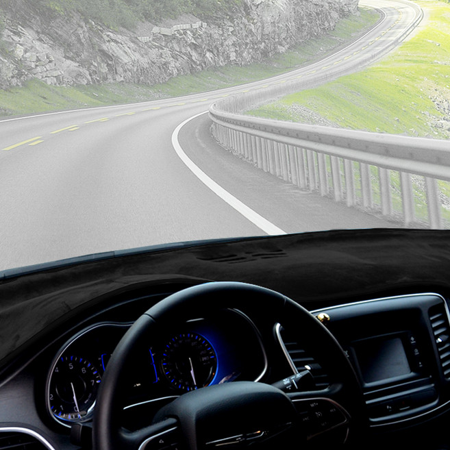 어바인클래스 벨벳 논슬립 대쉬보드커버 HUD무 센터무, 기아 K5 DL3(20~), 매트블랙 + 블랙