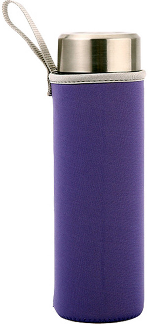 뷰레이터닷컴 베이크 무지 물병가방 550ml, 퍼플, 1개